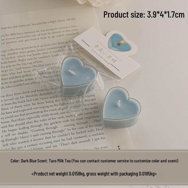 Colorful Heart-Shaped Scented Tealight Candles for Aromatherapy and Celebrations