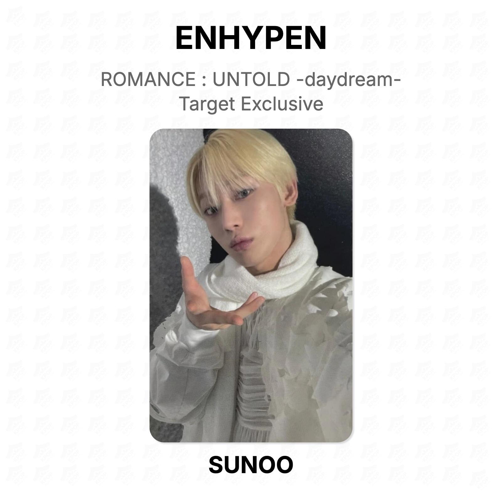 ENHYPEN ROMANCE : UNTOLD -daydream- Target Exclusive Official Photocard SUNOO