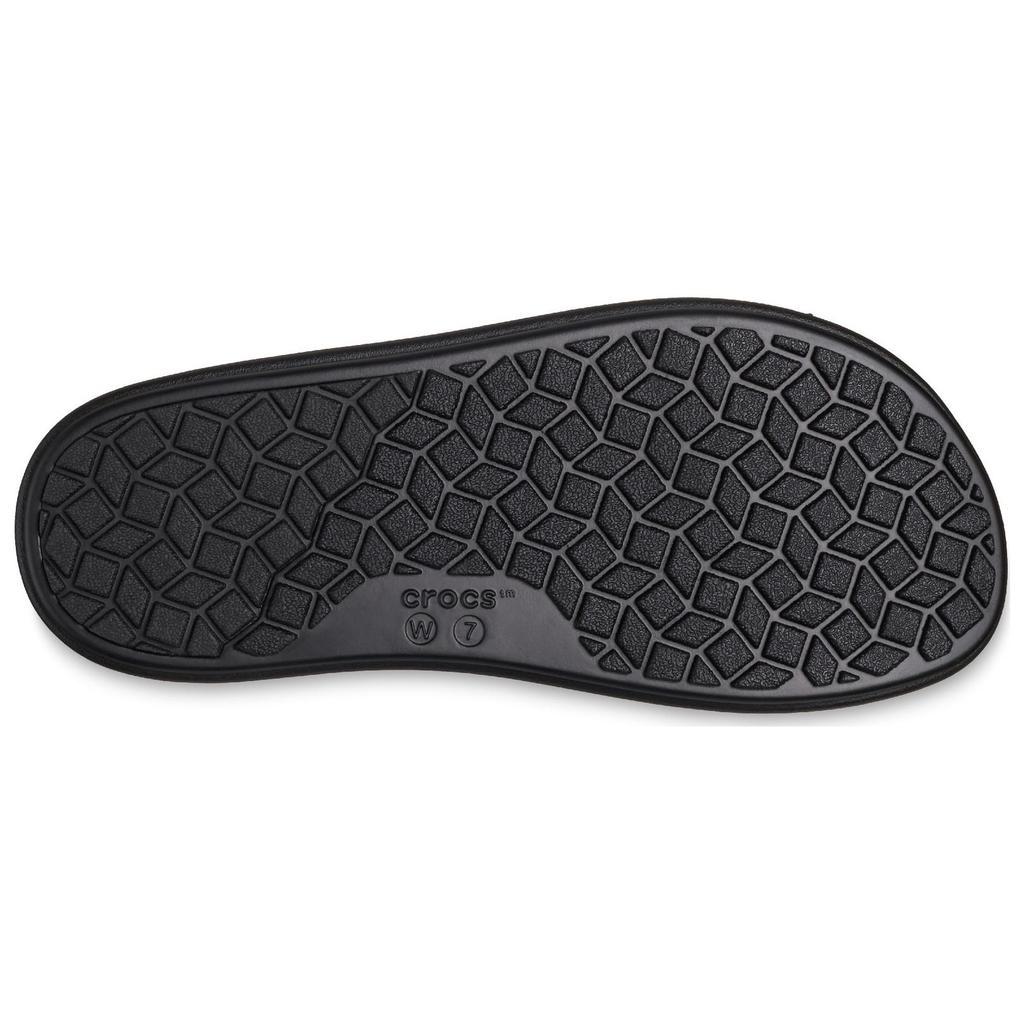 Crocs Brooklyn Comfortable and Versatile Non-Slip Slippers Women's Black