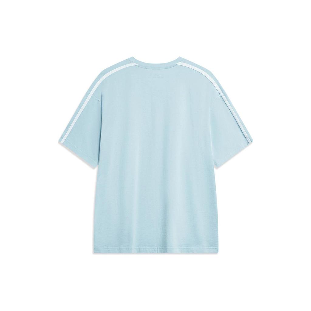 Li Ning Sports Life Collection T Shirt Unisex Condensed Sky Blue AHST565-8