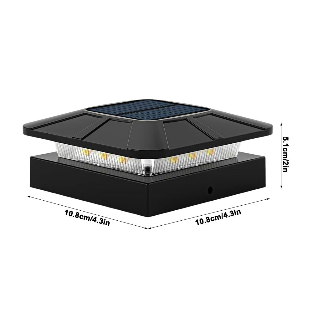 Solar Fench Post Cap Lights 3 Modes Lighting Deck Fence Post Lights Fit 4x4 Wood Vinyl Posts For Patio Porch Decorate