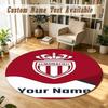 Round Rug Custom NameMonaco FC Pattern Non Slip Carpet Home Floor Decor