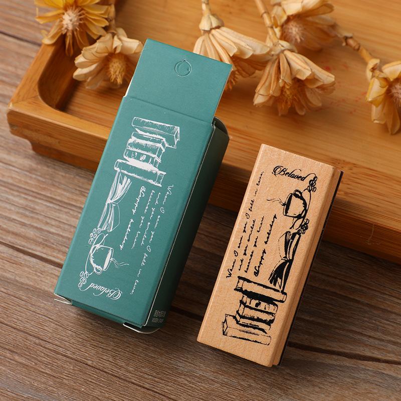Exquisite Wooden Floral Girl Stamps - Creative Fresh Plant DIY Journal Decor Stamps (8 Styles To Choose) Journal Stamp Journal