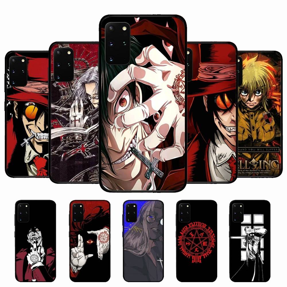 Horror Anime Hellsing Phone Case For Samsung S 24 Fe 25 Ultra Plus 20 Lite 21 30 22 23 24 22 Ultra 5G Fundas