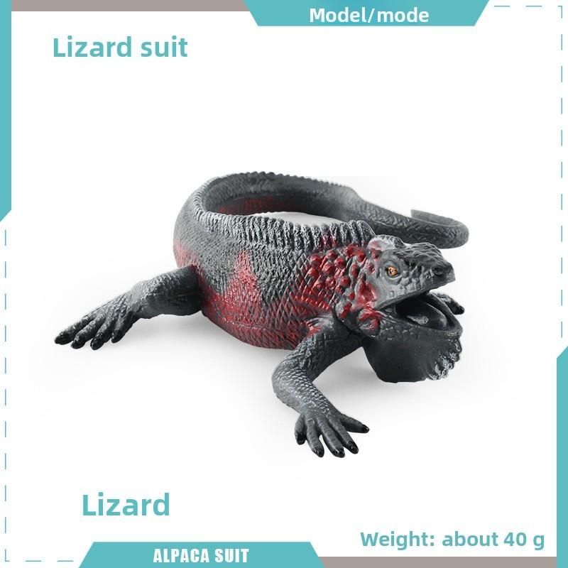 Realistic Reptile Lizard Chameleon Model With Assembleable Chameleon And Gecko Figures For Collectors And Kids
