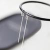 Silver Needle Two-Way Ear Chain Stud Earrings for Women - 2022 Trendy Korean Face-Slimming Design