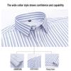 MUSHILANG Men's Striped Linen Cotton Modal Casual Shirt