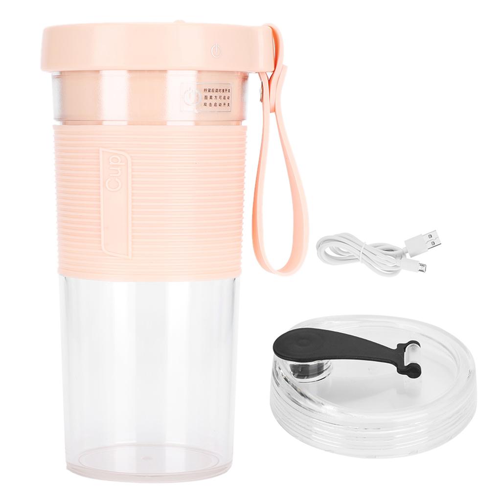 Portable Electric Fruit Juicing Cup Three Leaf Cutter Head Juicer Mixer 2000mah for Travel Home USB