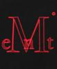 MUCENT Blazanne Red Logo Crop Short Sleeve Tee (2 Colors)