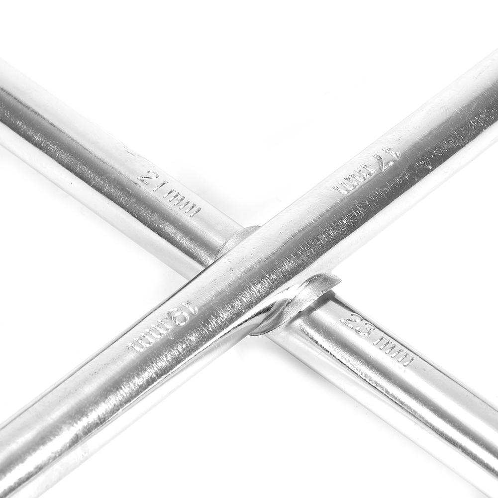 Car Repair Tools 4 Way Wheel Socket Wrench Universal Spanner Tire Removal Tool