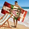 Telo Mare Stampato Athletic Club de Bilbao, Telo Grande Morbido Asciugatura Rapida per Spiaggia Campeggio Nuoto