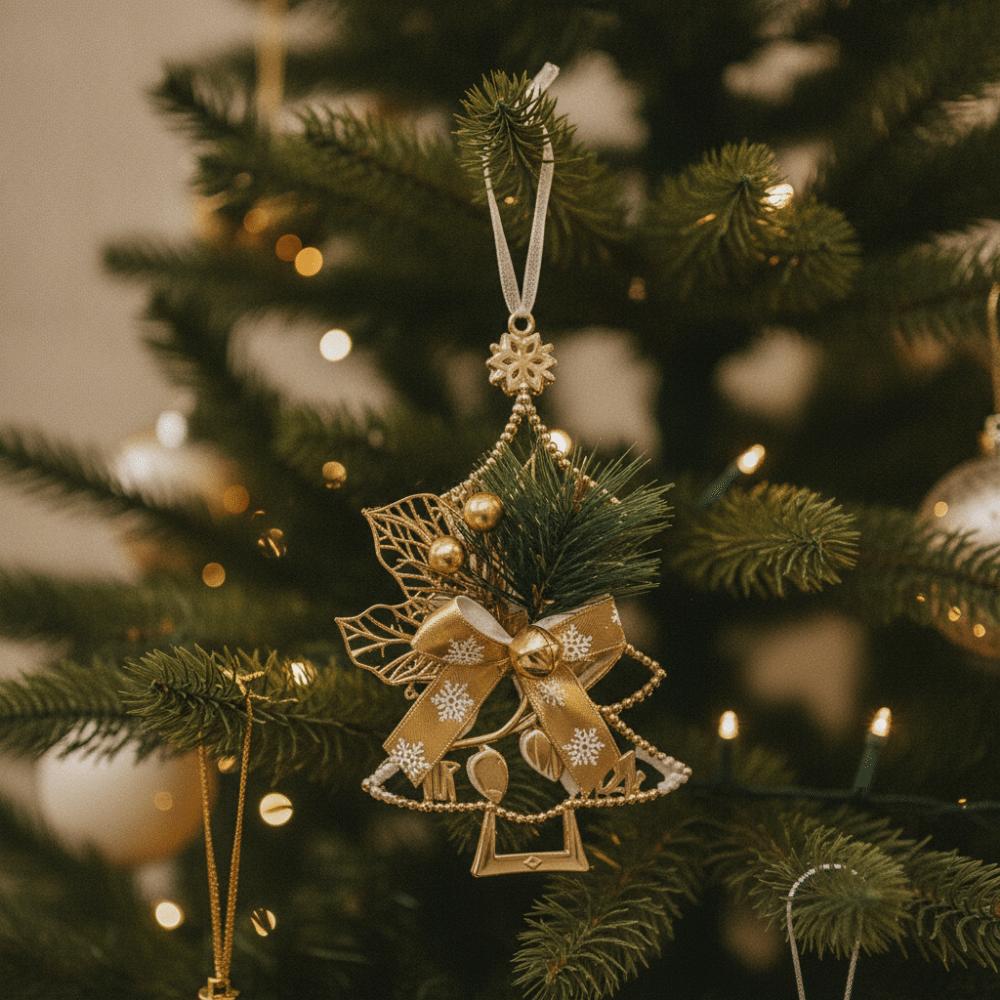 Sparkling Christmas Tree Hanging Charms Handcrafted DIY Xmas Tree Hanging Pendants Lightweight Decorative