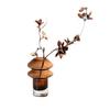 Glass Vase Transparent Mushroom Shape Flower Vase Hydroponics Terrarium Floral Arrangement Home Decoration Accessories