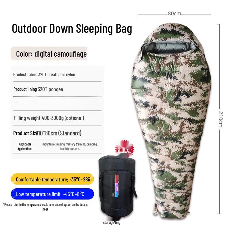Outdoor Duck Down Sleeping Bag