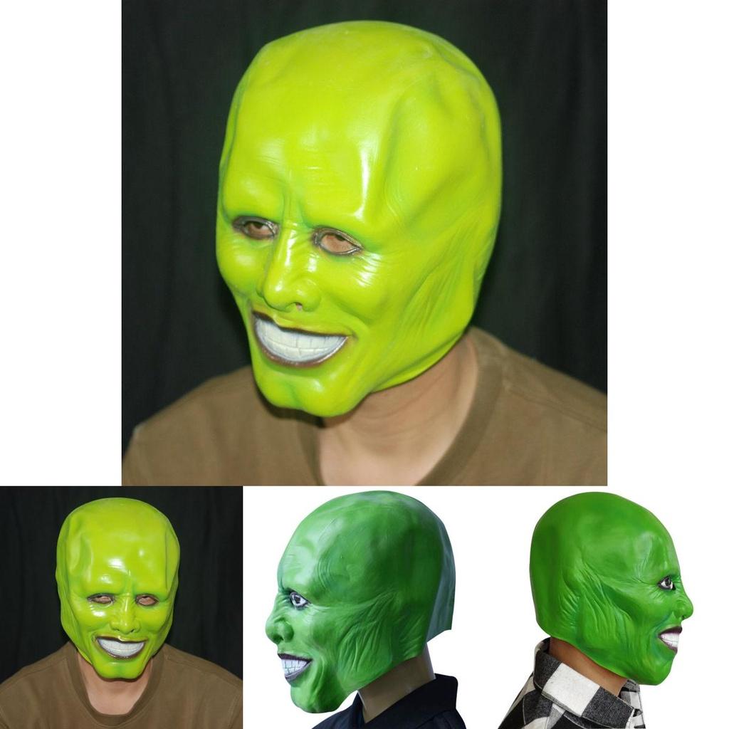 Terrifying Gold Carry Character Mask For Film Performances And Parties