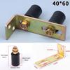 1Set Gate Rollers Sturdy Wear Resistant Convenient With L Shape Bracket For Fences Home Yard Sliding Door