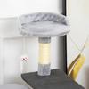 Cat Tower with Platforms, Houses, Play Mouse, Scratching Posts and Covered in Plush 48x48x100 cm Grey