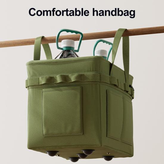Borsa Organizzatrice Pieghevole per Attrezzi Borsa per Stoccaggio Attrezzi in Tessuto Oxford Multitasche Borsa Portatile per Attrezzi con Maniglie per Attrezzi da Elettricista Bagagliaio dell'Auto Campeggio