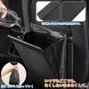 KASELIN Car Trash Car Compatible Small Item Easy Car Passenger Rear Convenient PU Leather Can, Storage, Multi-Vehicle Hook, Holder, Magnetic,