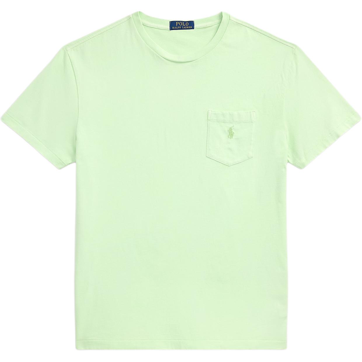 

Мужская футболка поло Ralph Lauren с логотипом, однотонная, свободного кроя, с коротким рукавом, топы, зеленый 100050769 L