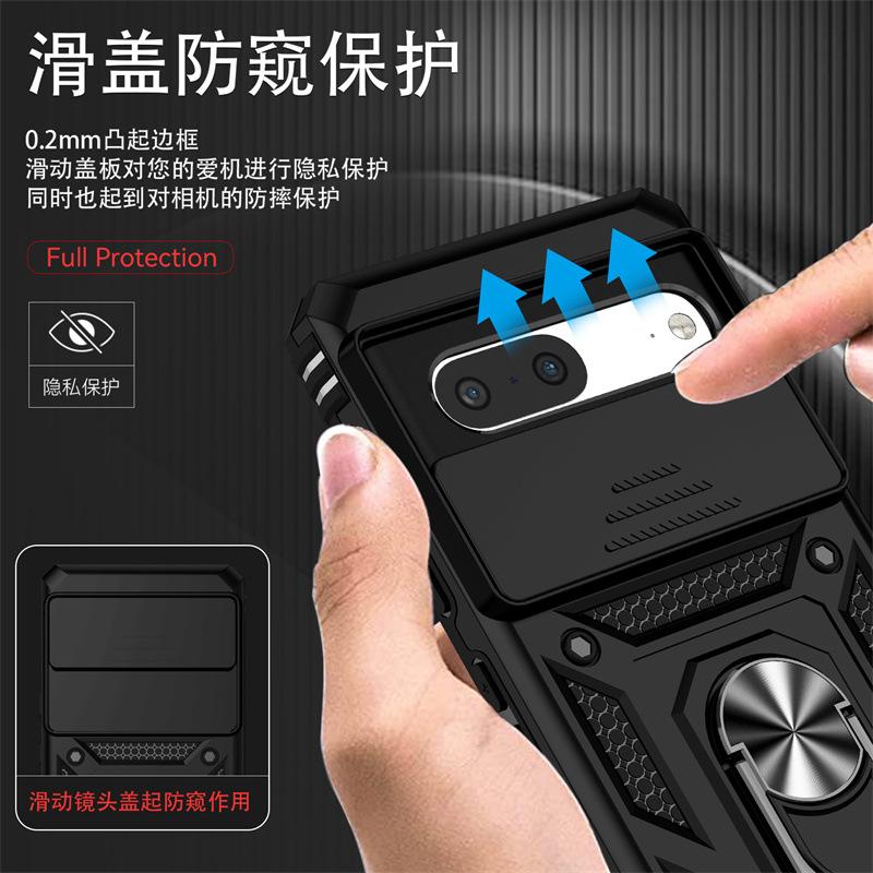 Suitable for Google 8Pro Sergeant Ring Window Push Phone Case Google Pixel 9 Magnetic Drop Protection Case