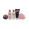 Coffret de bain cage au parfum délicat de pivoine - 5pcs