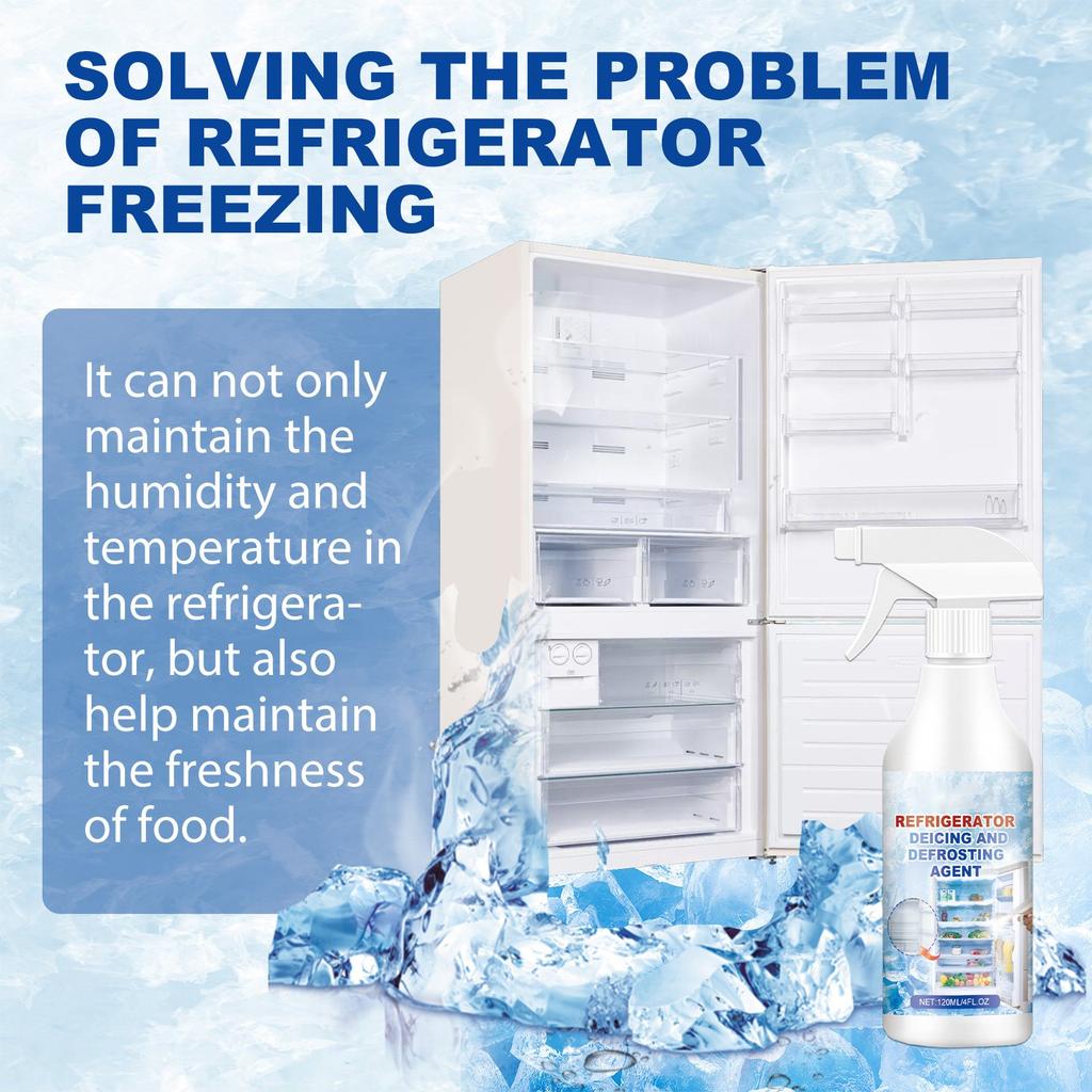 Refrigerator Defrosting Agent, Household Freezer Defrosting Agent, Snow Melting And Ice Removal Agent, Ice Cleaning Agent, Icing And Icing Agent 120ml