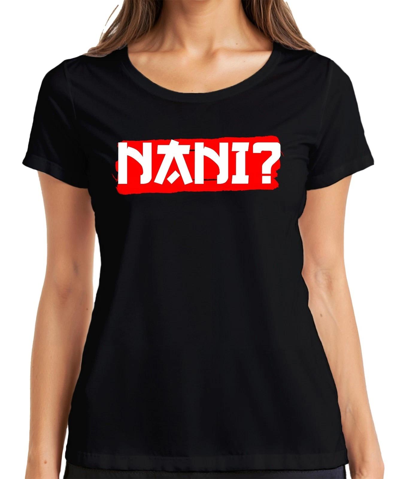 NANI? Anime Otaku Manga Fan Japan Meme Reaktion Popkultur Retro Damen T-Shirt XL