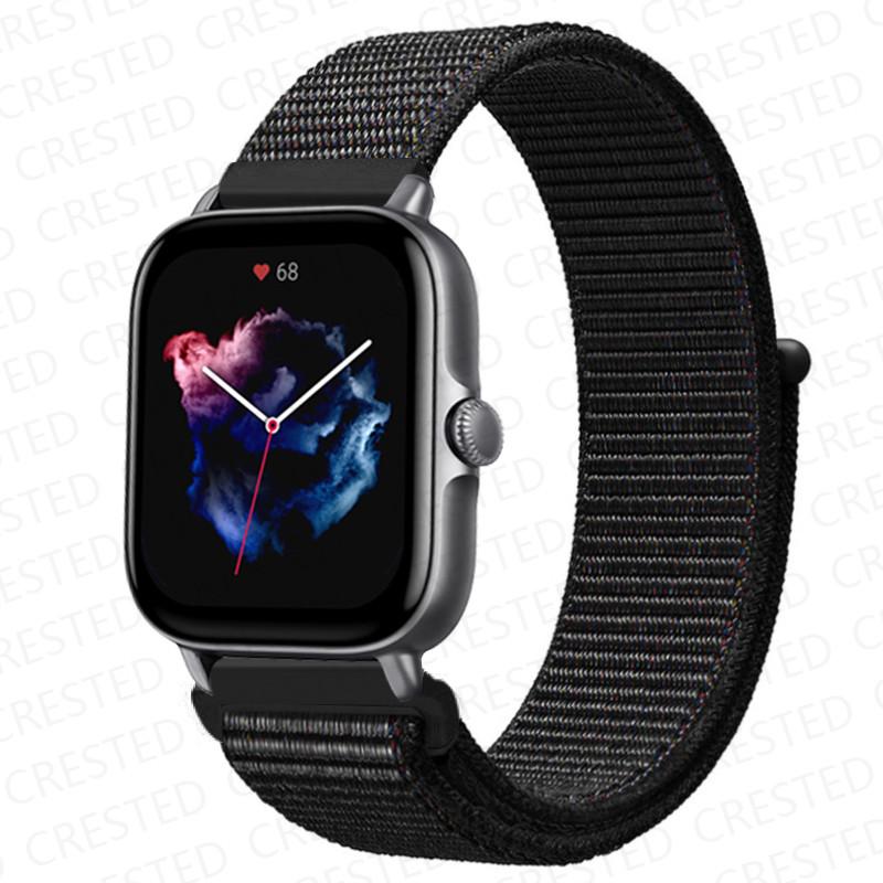 20mm 22mm Watch Band For Amazfit GTS/2/2e/4/3/mini GTR 4/2/3/Pro 47mm stratos 3 Nylon Bracelet pulseira correa Amazfit bip strap