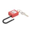 38MM Lockout Tagout Lock Durable Nylon Beam Isolation Design Corrosion Resistant Padlock with 2 Keys