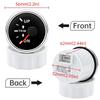 0-190 Ohm 52mm UP-DN Right Side Trim Meter Waterproof Trim Gauge with Red Backlight Stainless Steel Bezel Car Accessories