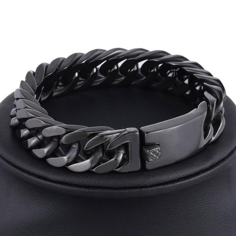

Fashion gold-plated bracelet personality domineering men s electroplated alloy double buckle atmospheric bracelet jewelry
