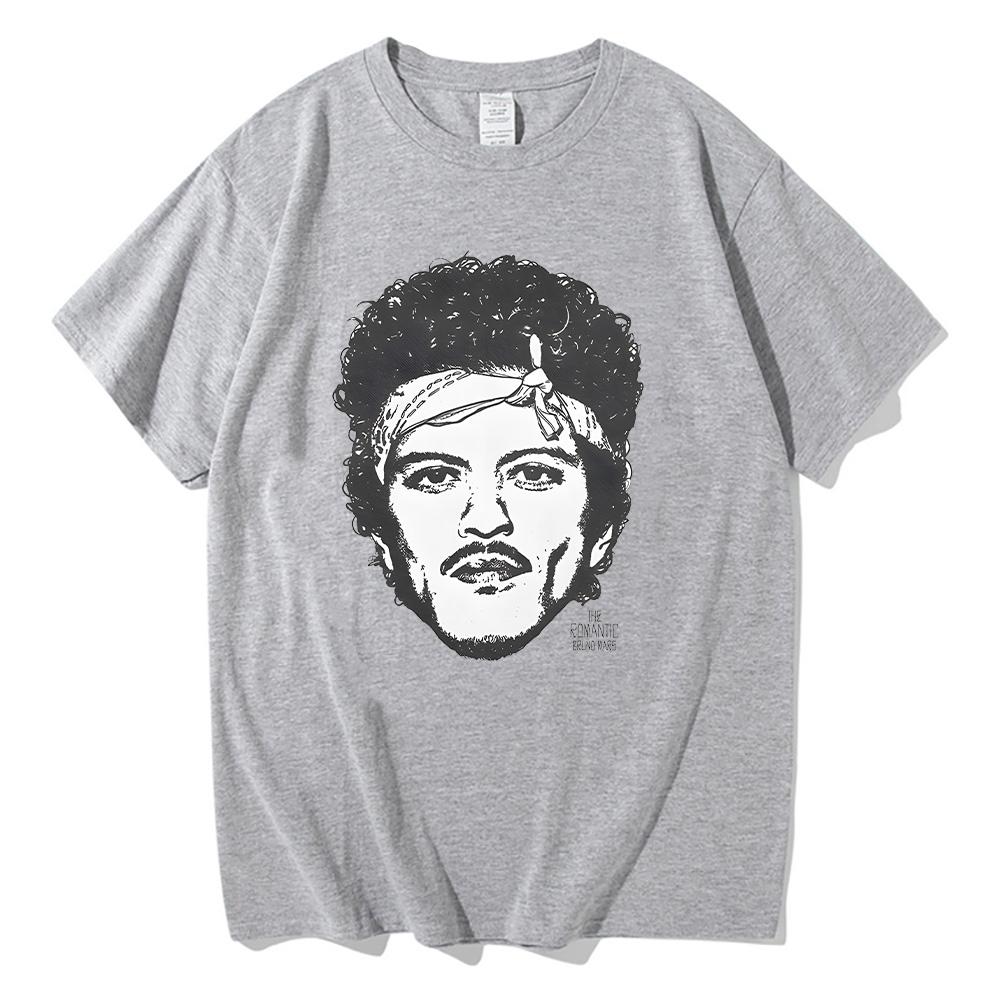 Bruno Mars The Romantic Rose Tee Man Woman Harajuku Short Sleeve O-neck Casual Shirt Gift Clothes Fashion Comfort Cotton T Shirt