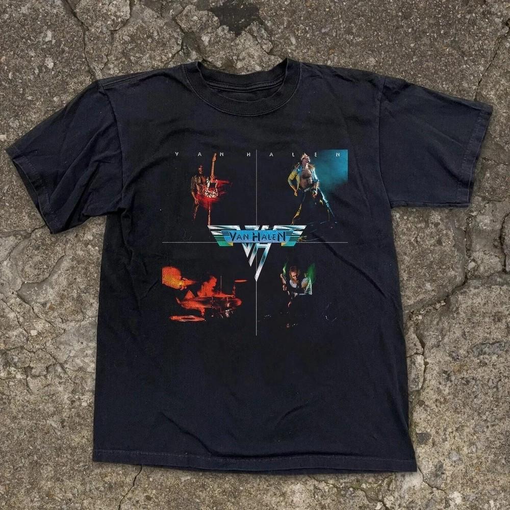 Van Halen Album Rock Band Unisex Black T-shirt Size S-5XL Hot New Unisex T-Shirt L