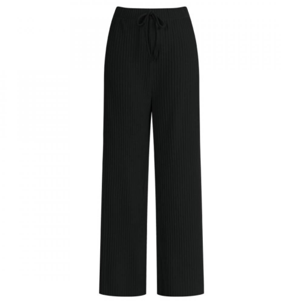Shop   Women S eaSy Wear One Mile Banding Pleated Wide pantS Black Frb Wpt 11942