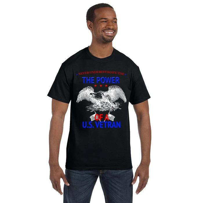 T shirt T shirt Power of a US Veteran Eagle Long or Short Sleeve XL