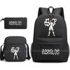 CR7 Ronaldo Backpack Football 67 Print School Bag With Shoulder Bag & Pencil Case For Student Boys Gift Daily Travel Rucksack