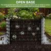 4 PCS Tall 2x2x1.5ft Galvanized Raised Garden Bed Outdoor Metal Garden Bed for Vegetables Above Ground Garden Box for Flower St