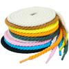 Round Shoelaces AF1/AJ1 0.6CM Thicker Cotton Shoelace Twisted Rope Laces Sneakers Boots Shoe Laces for Shoes 120/140/160CM 1Pair