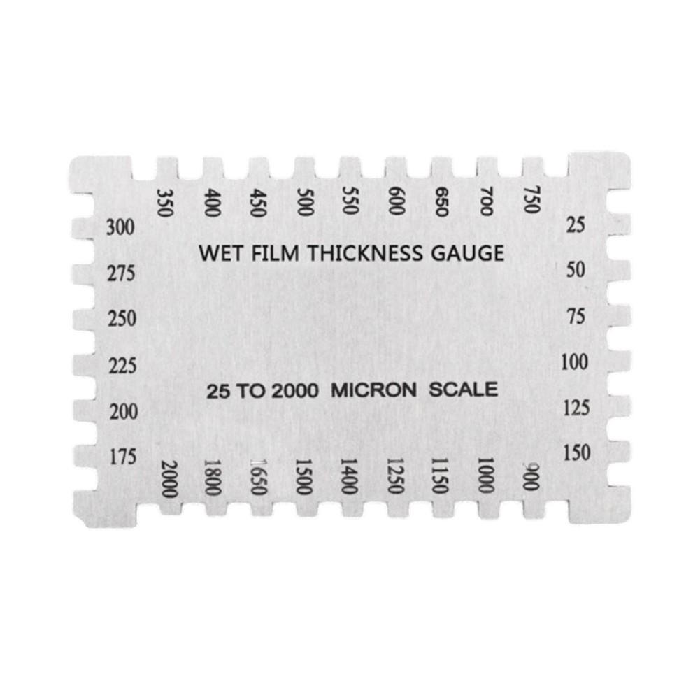 Hexagonal Paint Tool Stainless Steel Gauge Wet Film Comb