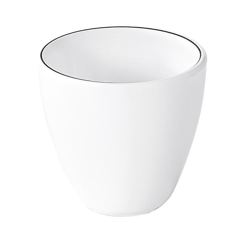 Drop-Proof Melamine Resin Cup - White Porcelain-Style Plastic Tea Cup for Restaurants & Hotels