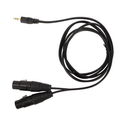 3,5 mm auf Dual XLR Stereo Kabel 5 Fuß Plug and Play 18 Zoll Stecker auf Dual XLR Buchse Y-Splitter