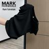 MARK FAIRWHALE Women's Cropped Flutter Sleeve T-shirt