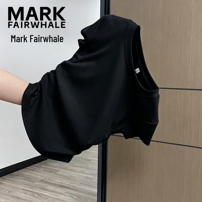 MARK FAIRWHALE Women's Cropped Flutter Sleeve T-shirt