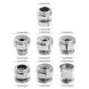 Kitchen Faucet Fittings Stainless Steel Tap Aerator Connector Swivel Aerator Adapter 360 Degree Adjustable Faucet Adapter