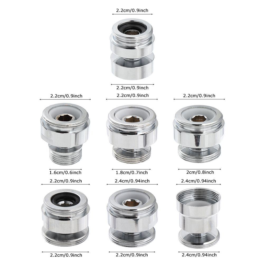 Kitchen Faucet Fittings Stainless Steel Tap Aerator Connector Swivel Aerator Adapter 360 Degree Adjustable Faucet Adapter