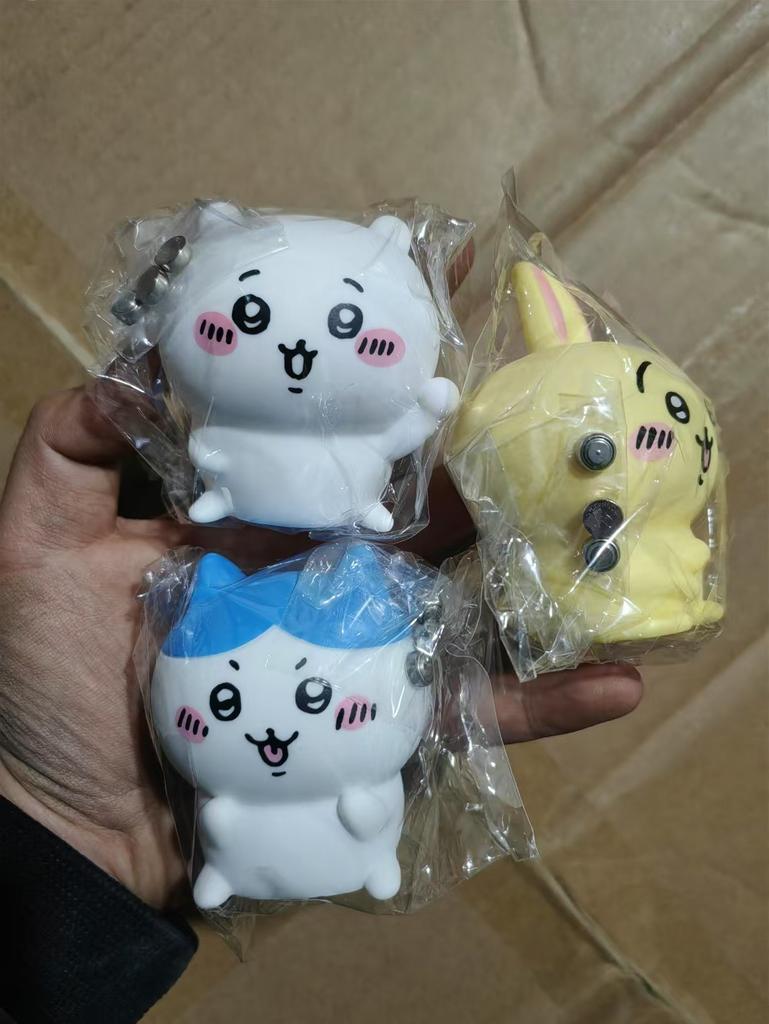 Chiikawa Desktop Cartoon Ornaments Cute Hachiware Usaki Glue Doll Night Light Glowing Toys Super Cute and Creative