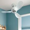 Compact Screw In Ceiling Fan E27 Mount with Adjustable Angle Quiet Operation for Bedroom Kitchen Office Daily