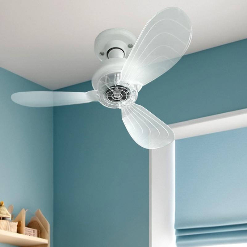 Compact Screw In Ceiling Fan E27 Mount with Adjustable Angle Quiet Operation for Bedroom Kitchen Office Daily