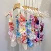 Yousheng Floral Graduation Stole Handmade Custom Floral Belt with Realistic Faux Silk Flowers Phalaenopsis Roses Dahlias Personalized Engraved Tags